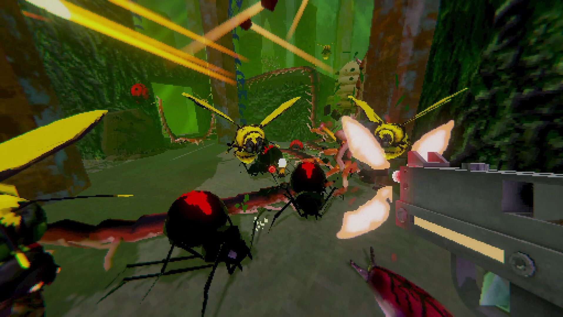Kill bugs, and never stop killing bugs, in the best-named shooter of