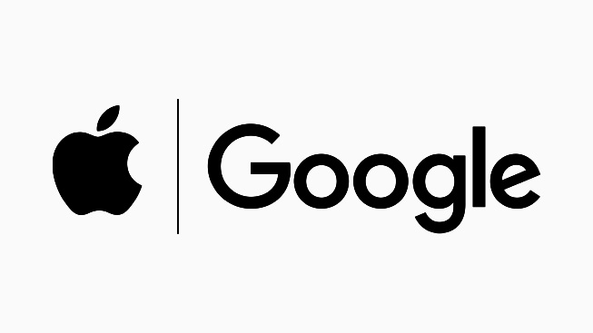 Apple and Google combined logo