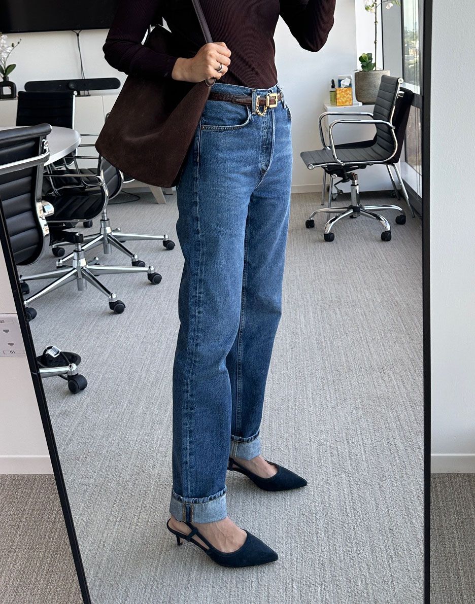 Agolde jeans outfit