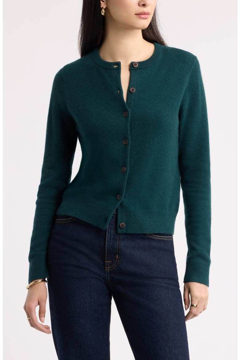 Cashmere Crewneck Cardigan