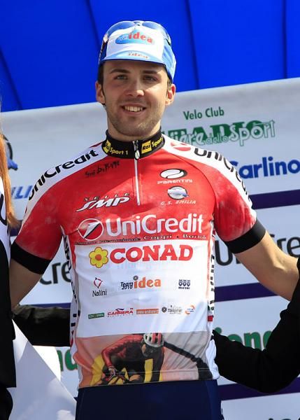 Andrea Palini (Team Idea) on the podium