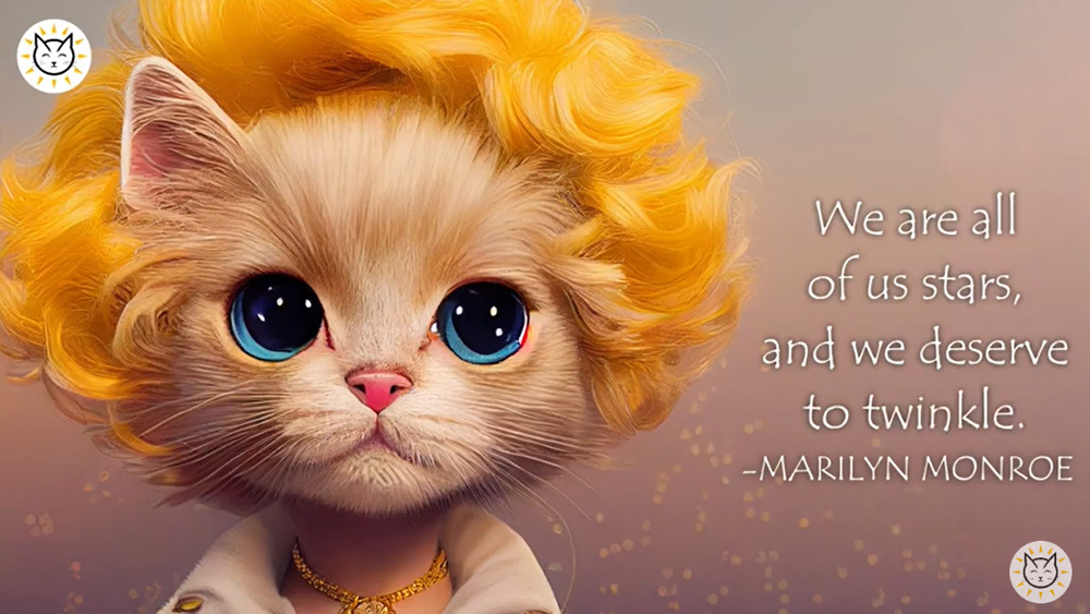 Inspired Cats AI-generated celebrity portrayed as a cat
