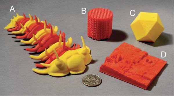 These models were 3D-printed at the GeoFabLab at Iowa State University