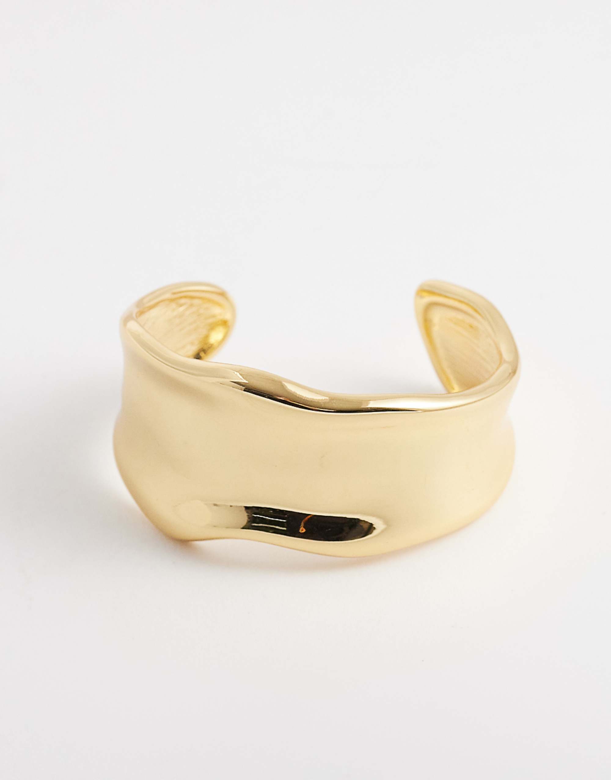 Orelia Statement Molten Metal Cuff in 18k Gold Plated