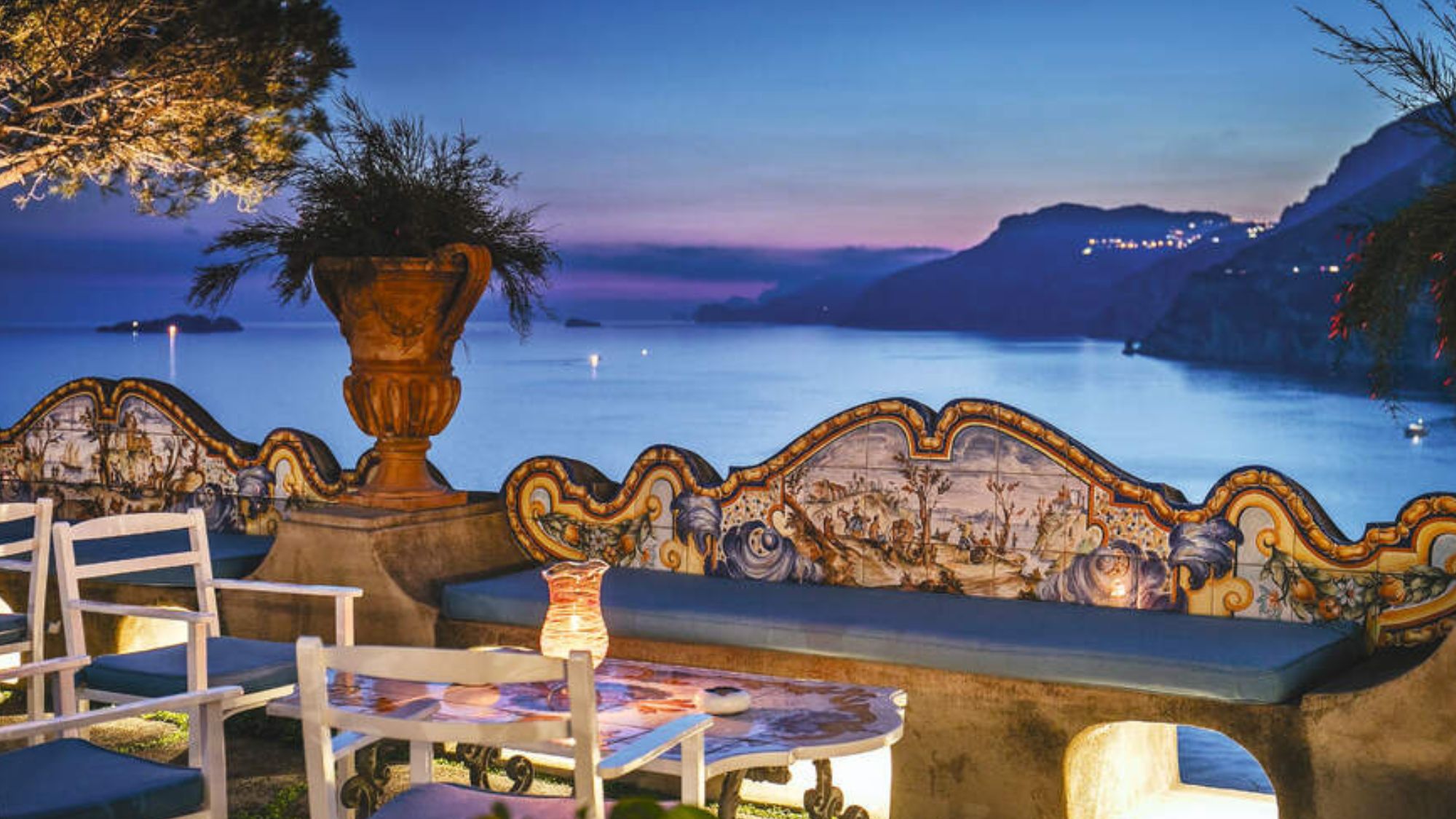 Il San Pietro di Positano, Italy - chairs overlooking a lake