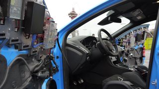 Visibility out of the side windows was... well... zero.