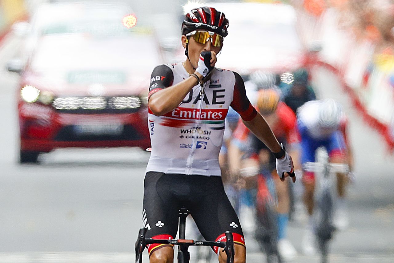 Vuelta Espana 2022 - 77th edition - 5th stage - Irun - Bilbao 187,2 km - 24/08/2022 - Marc Soler (ESP - UAE Team Emirates) - photo Luis Angel Gomez/SprintCyclingAgency&Acirc;&copy;2022