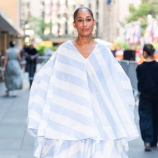 Tracee Ellis Ross wearing a slicked-back bun.