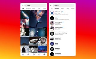 New Instagram Search Screens