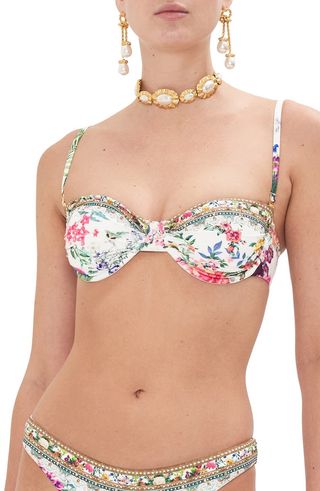 Underwire Convertible Bikini Top in floral