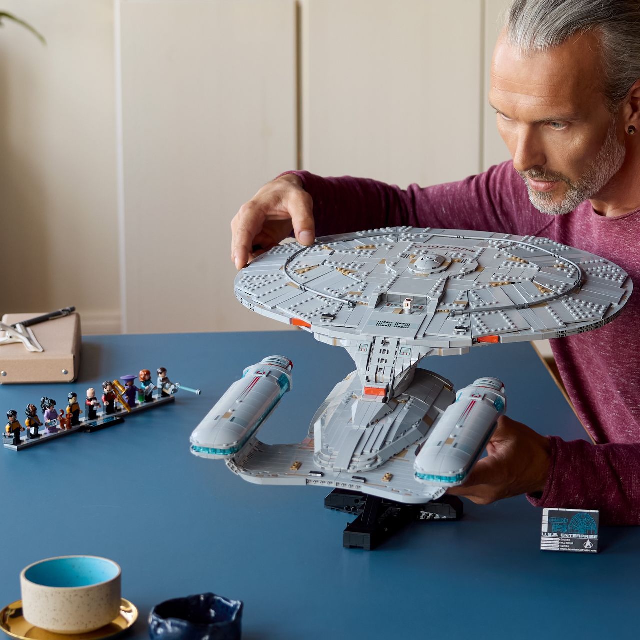 LEGO Star Trek set from multiple angles