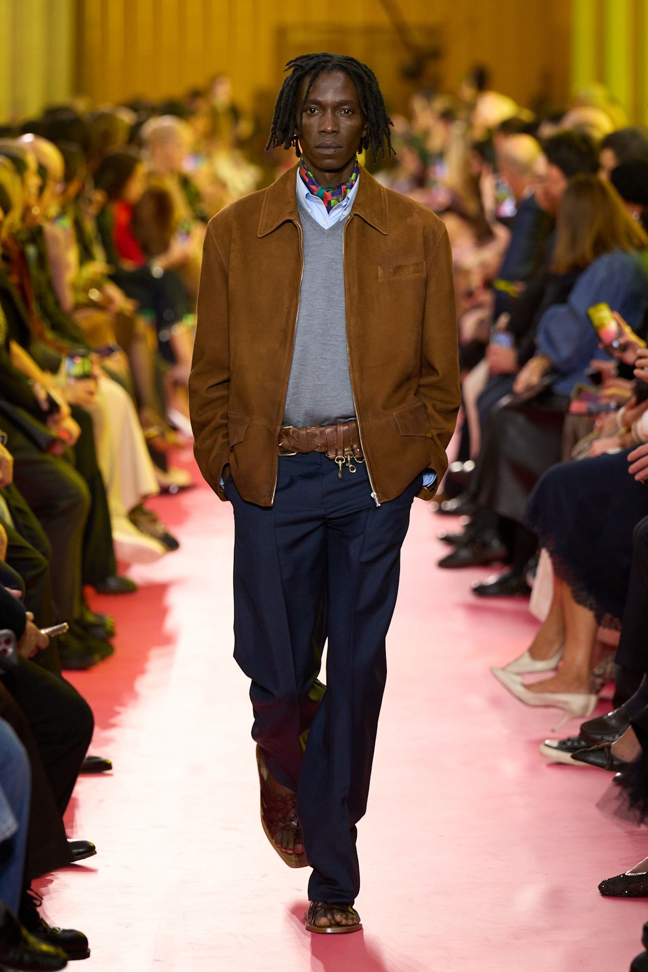 models on the Miu Miu Spring 2026 runway