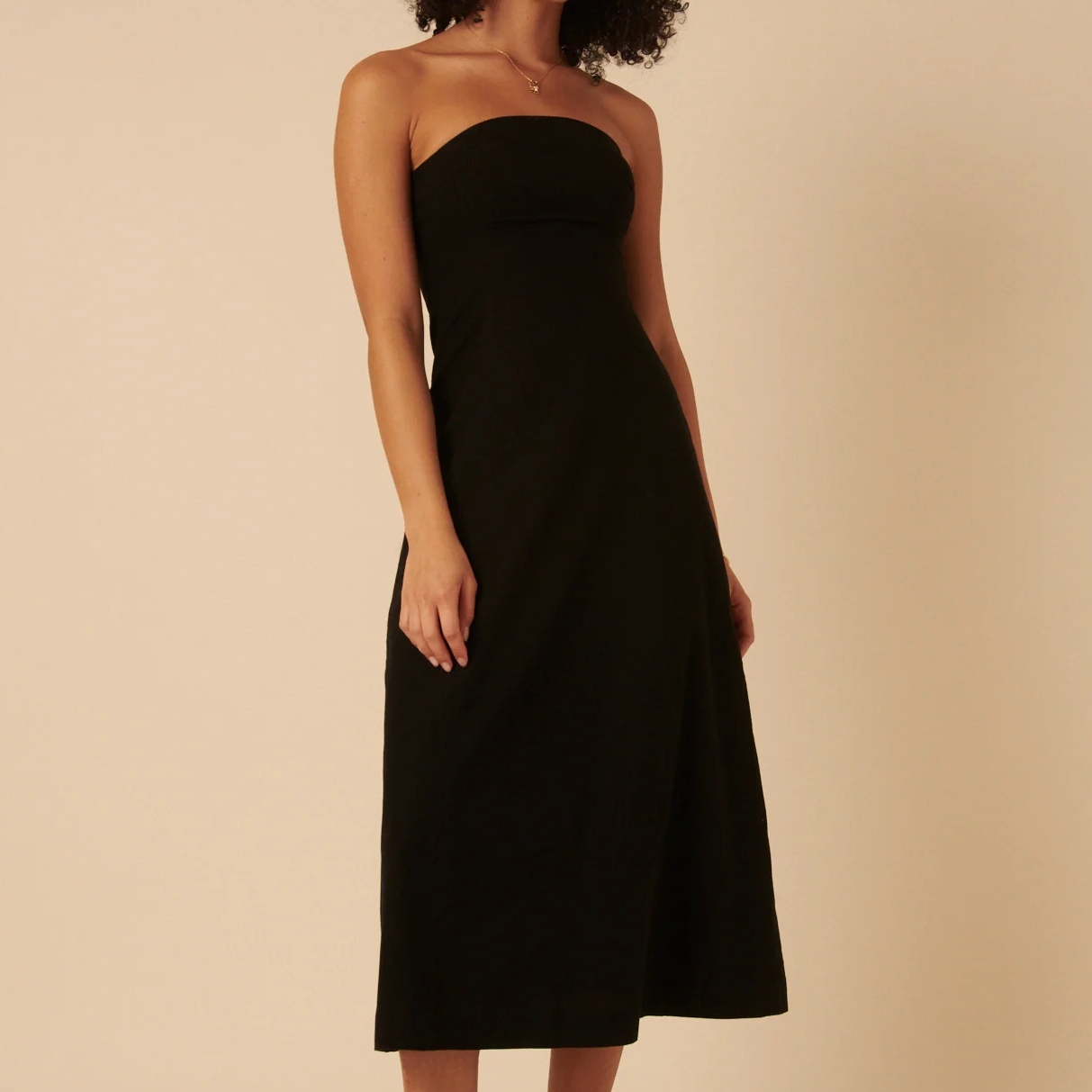 Nobody's Child Linen-Blend Dress