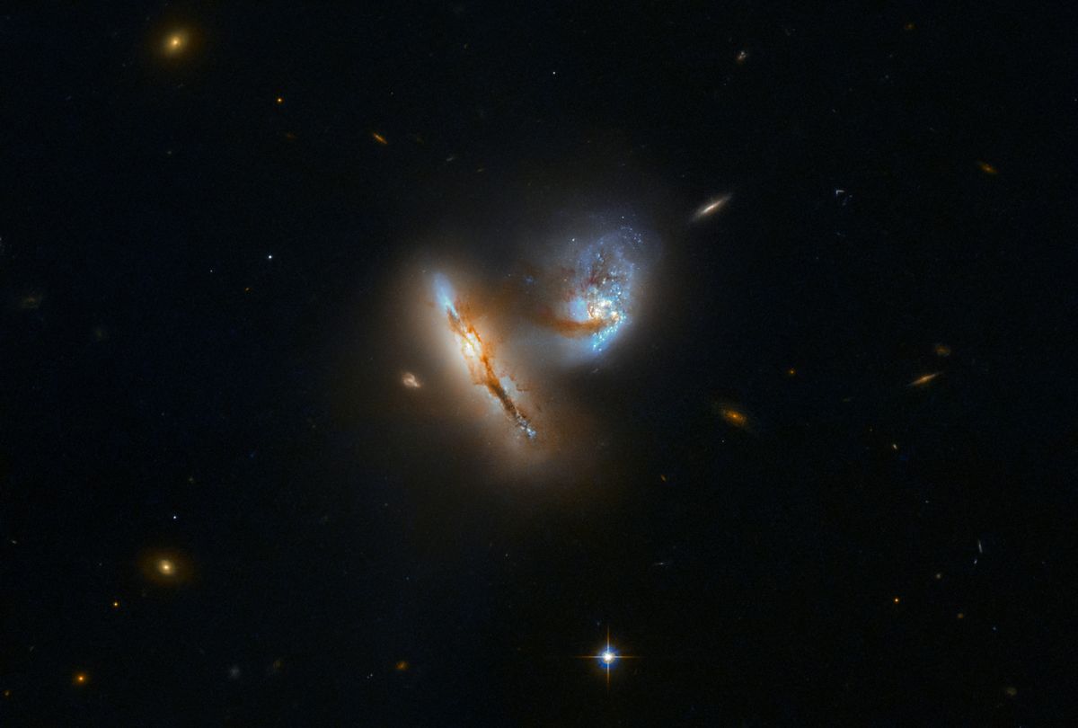 Hubble Telescope Spots Two Galaxies in a Doomed (but Dazzling) Dance