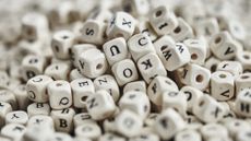 Letters on beads