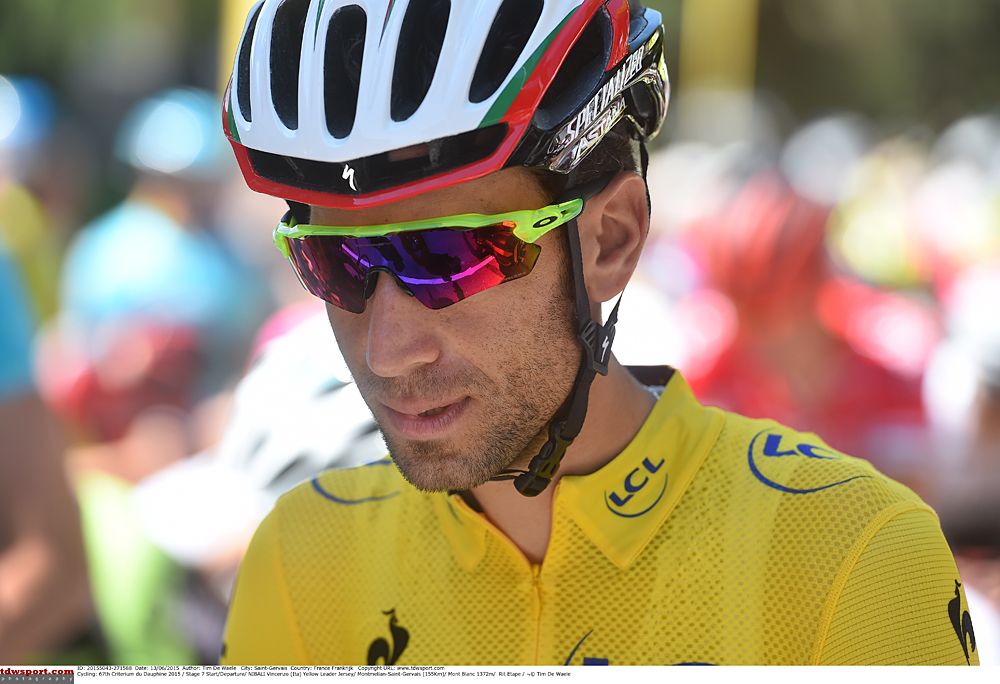 Vincenzo Nibali (Astana) on the start line of stage 7
