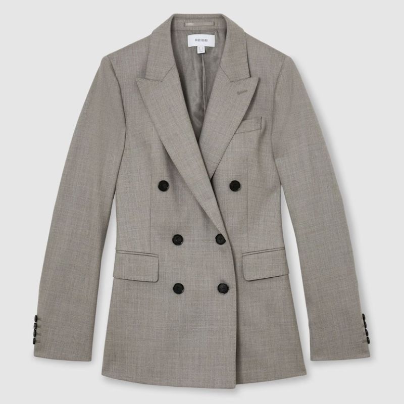 Reiss, grey, wool-blend blazer