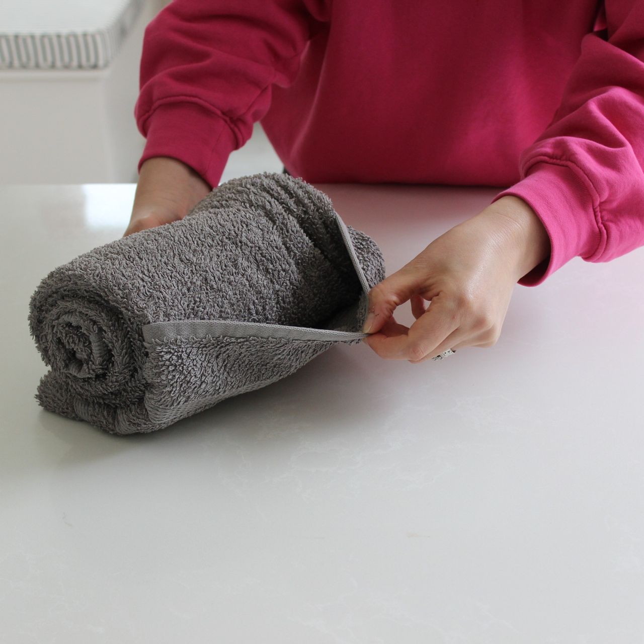 Towel folding hack
