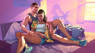 Jason and Lucia in GTA 6 artwork