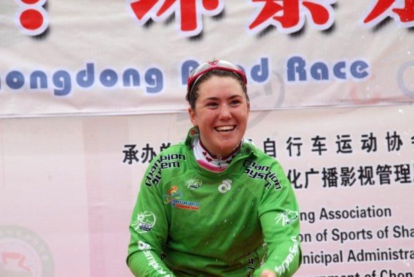 Chloe Hosking also won the sprinter's title at Chongming Island.