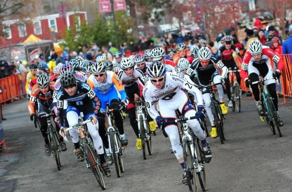 The men's Under 23 race starts.