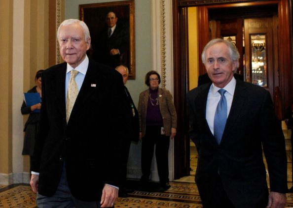 Sens. Orrin Hatch and Bob Corker