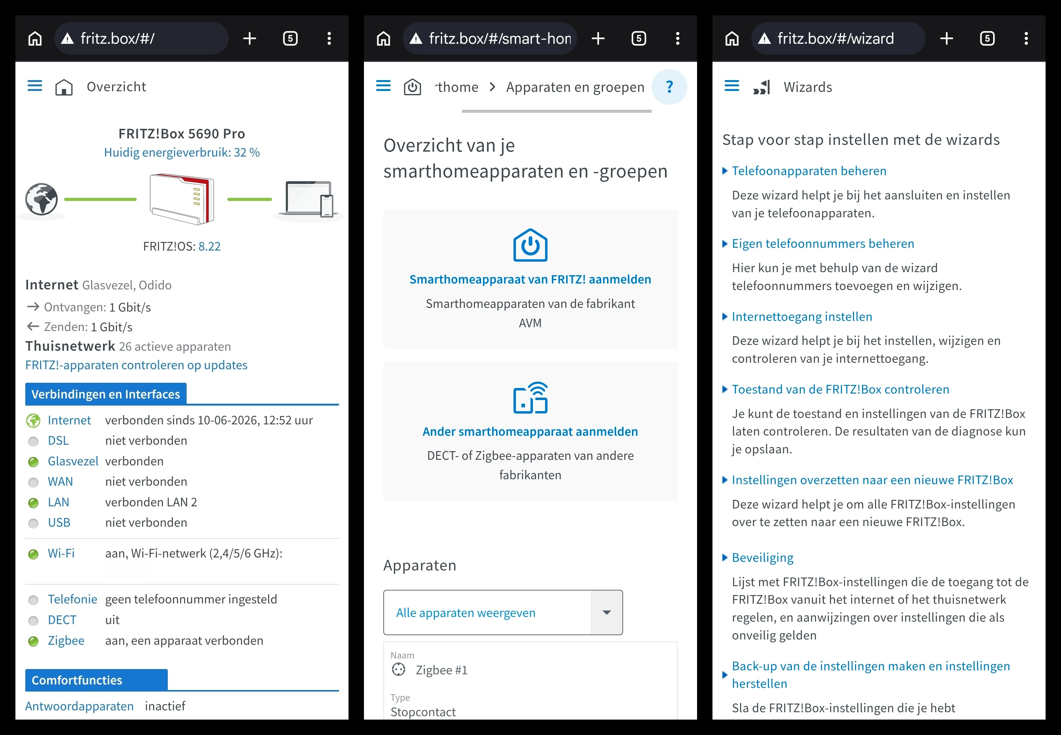 FRITZ!Box-gebruikersinterface