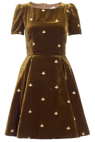 Avenue 32 Brown Embellished Velvet Dress, £715