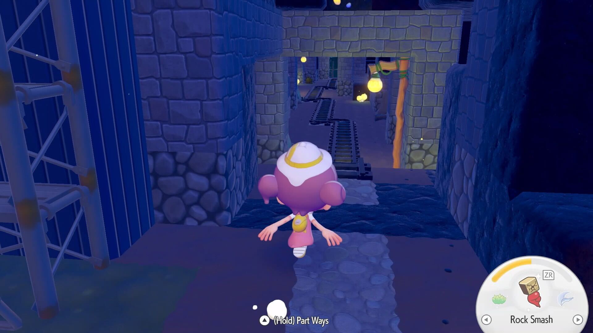 Running through the mines in Pokemon Pokopia