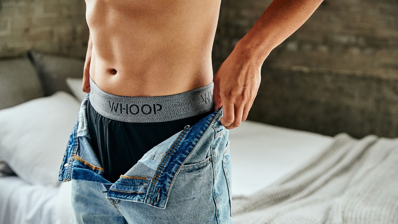 Whoop 4.0 in boxers