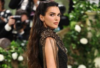 Kendall Jenner wearing vintage Givenchy from F/W 99 to the Met Gala