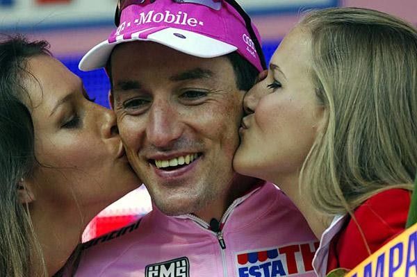 Pinotti in the Maglia Rosa.