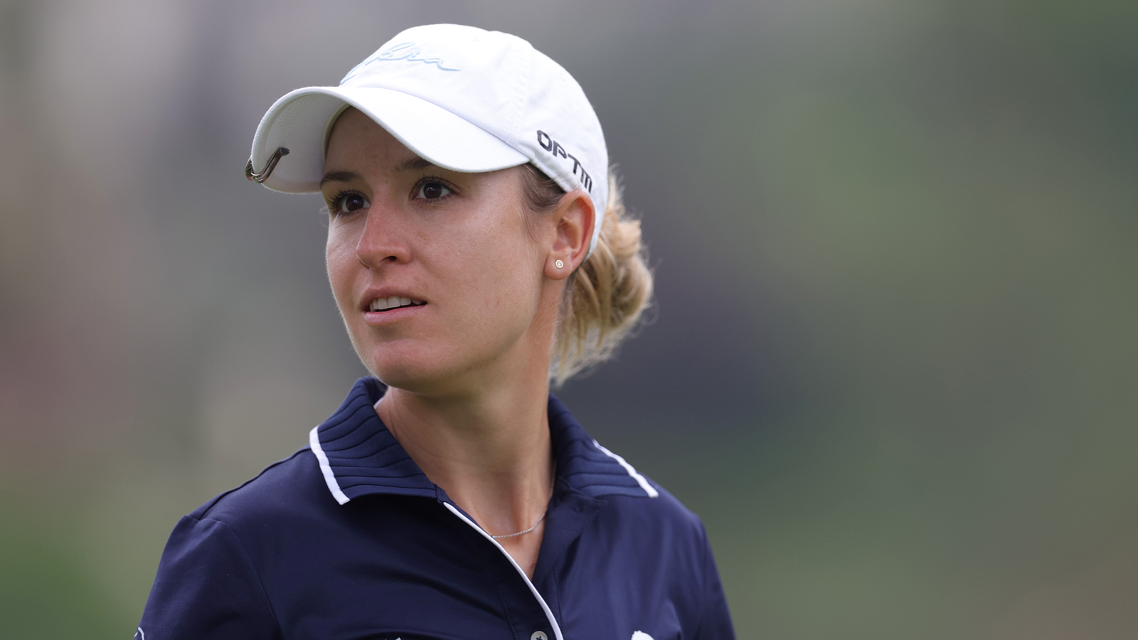 Chiara Tamburlini reacts to a missed putt