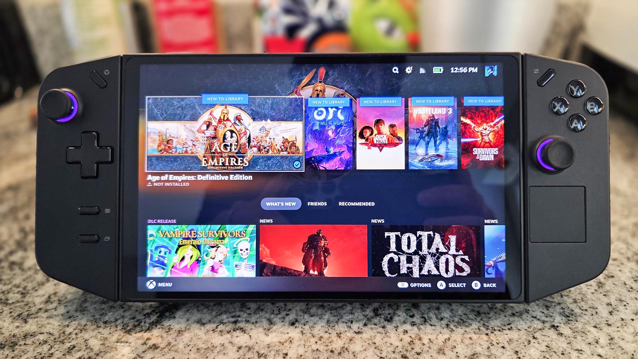 A Legion Go with SteamOS installed on it.