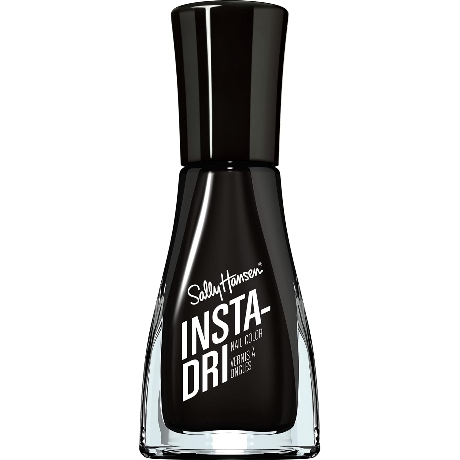 Sally Hansen Insta-Dri, Back to Black, Quick Dry, Long Lasting, Opaque, Shinyblack Nail Polish