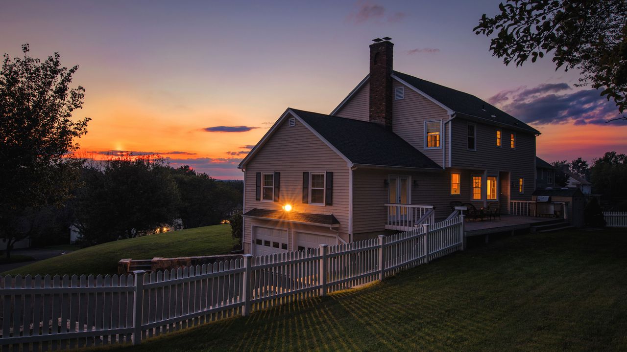 House in the evening