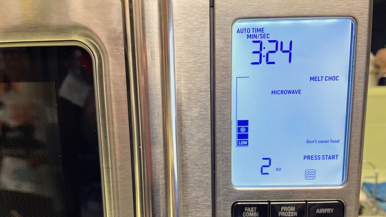 Breville Combi Wave 3-in-1 being tested in writer's home