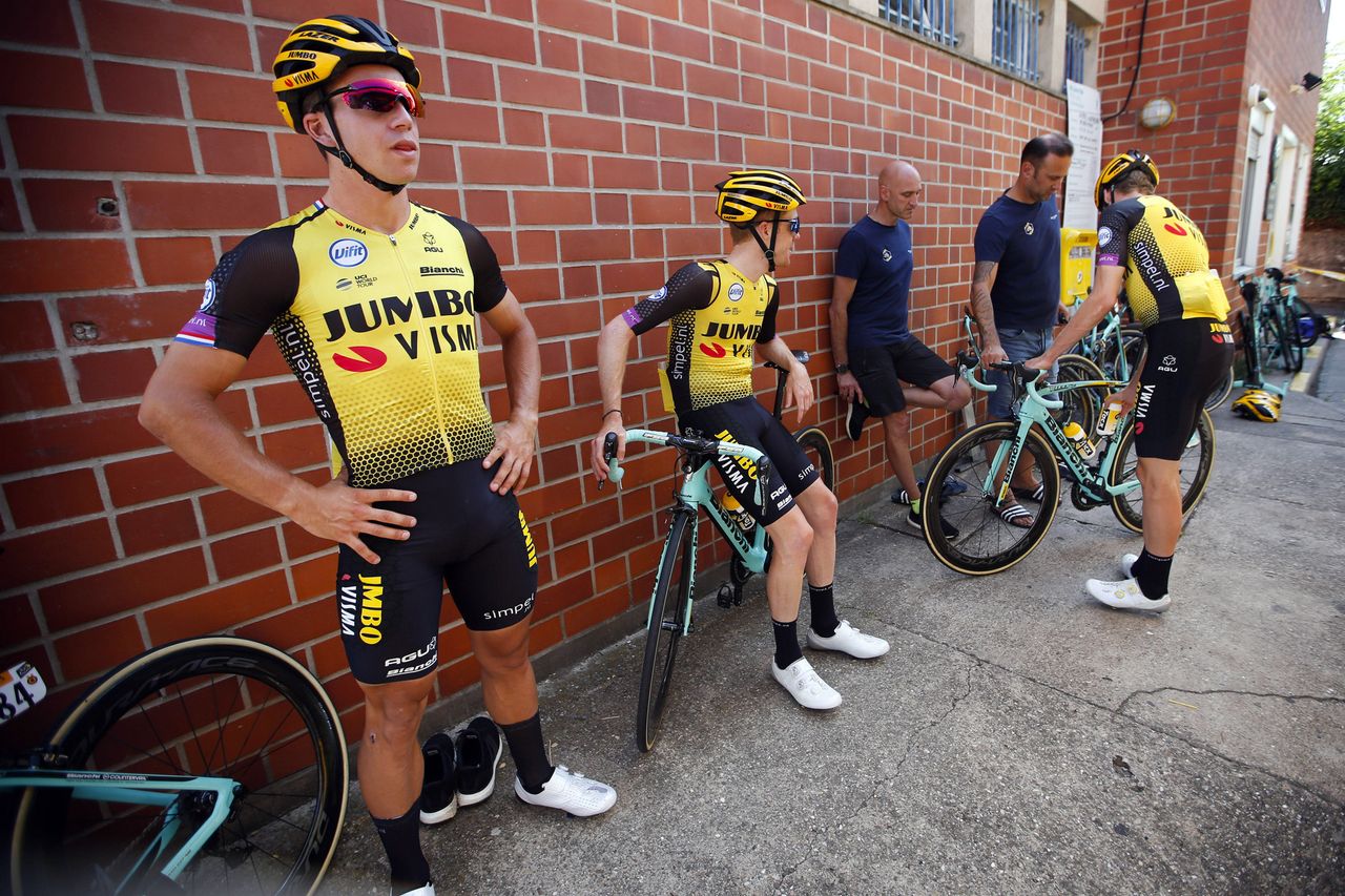 Jumbo Visma on the Tour de France rest day