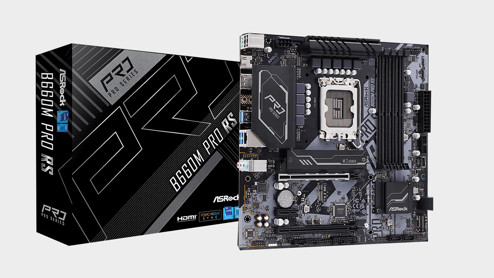 ASRock B660M motherboard with box