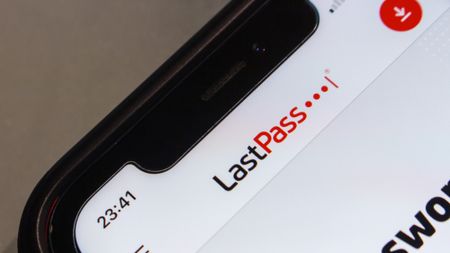 LastPass logo on iPhone