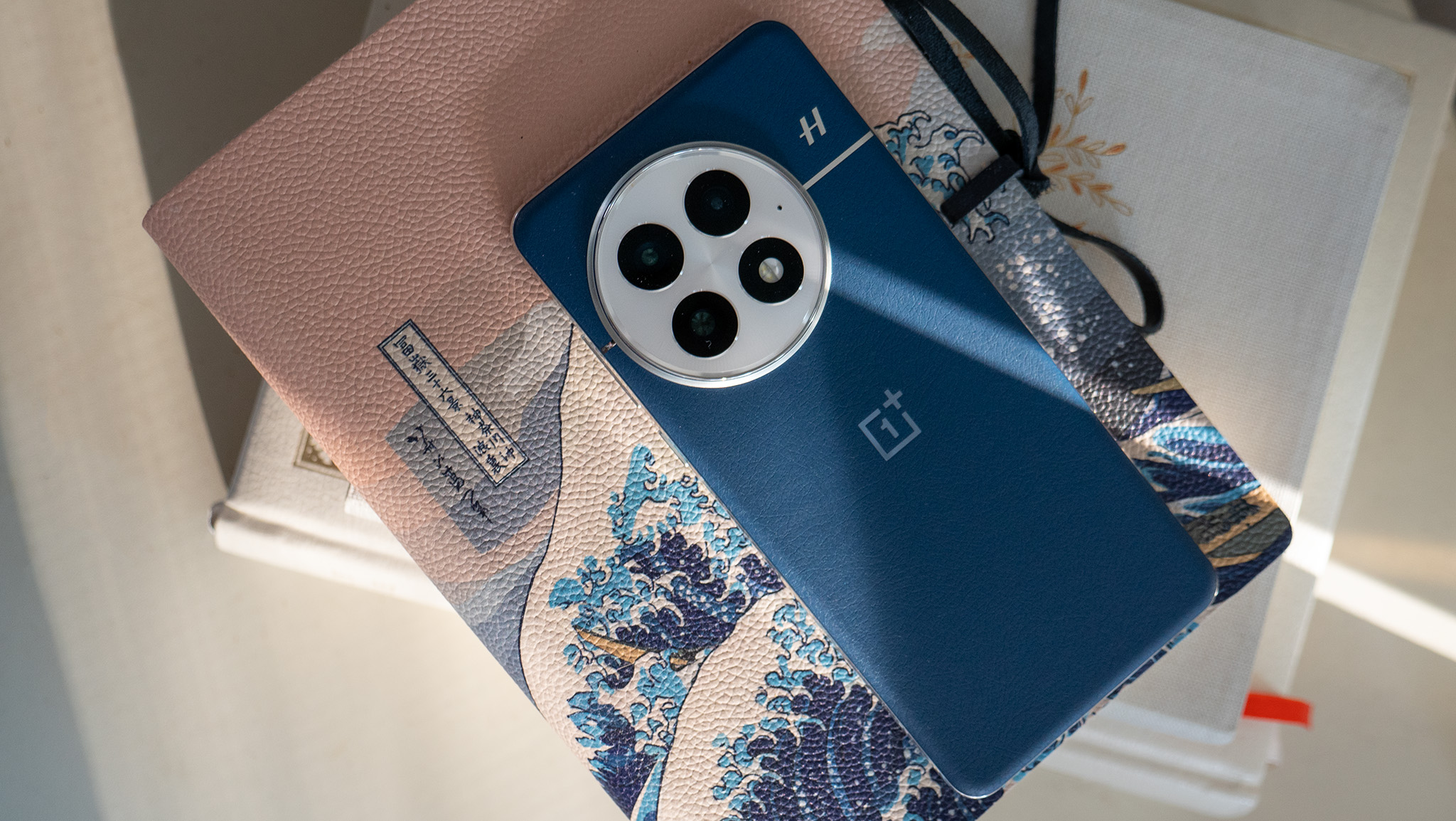 The back of the Ocean blue OnePlus 13