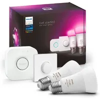 Philips Hue White &amp; Colour Ambiance Smart Light Bulb Starter Kit: was £134.99, now £106.99 at Amazon