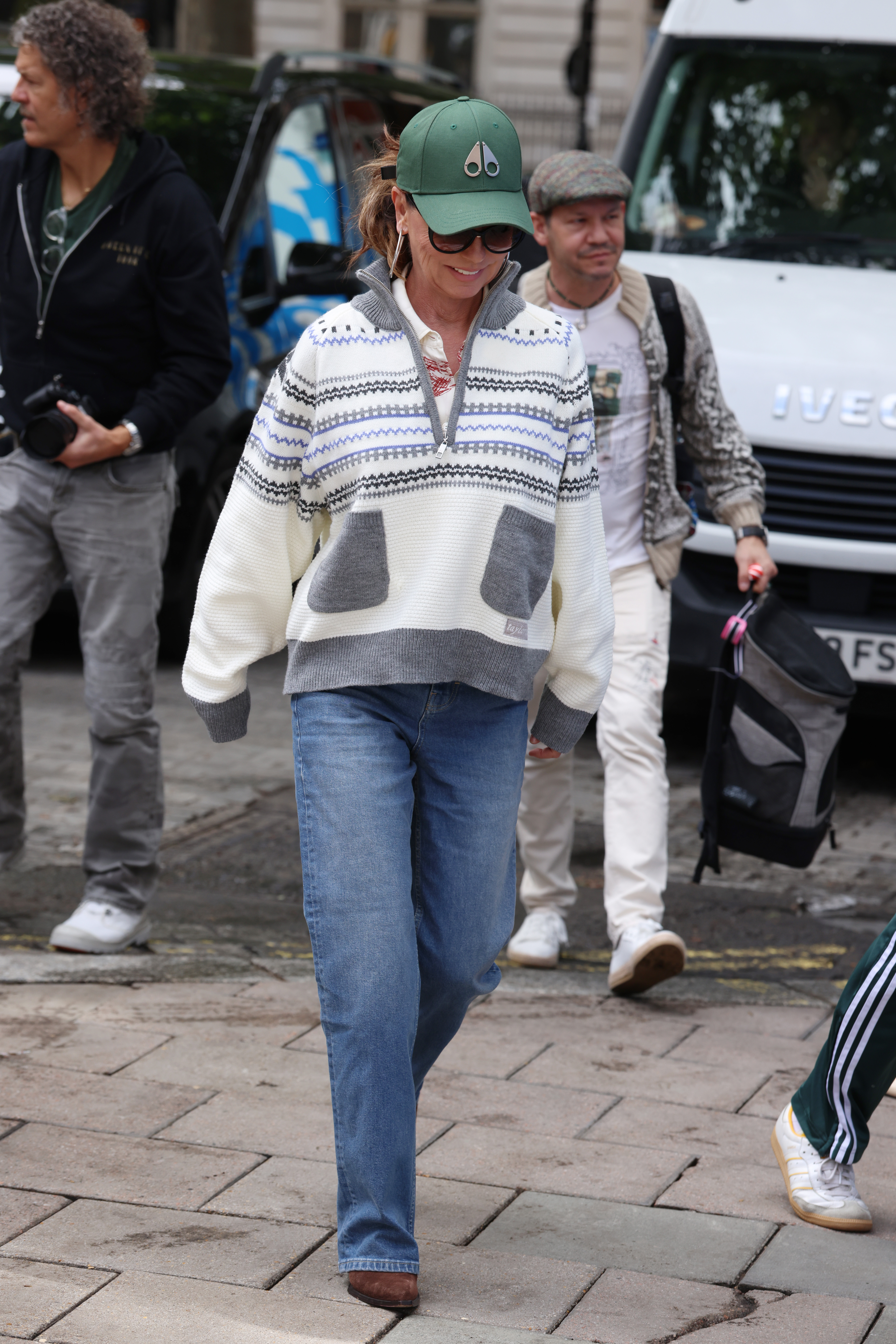 Shania Twain wearing half zip jumper and jeans in London, UK on 04 June, 2026