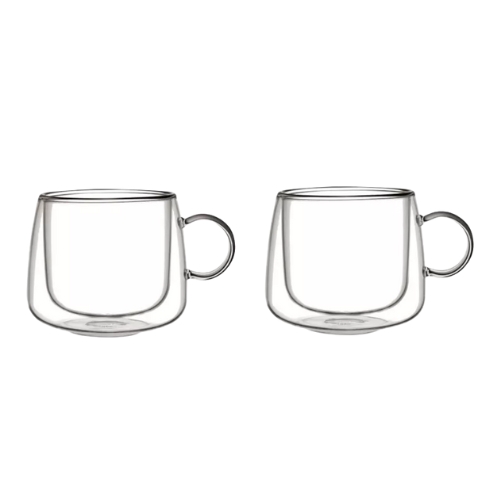 VILLEROY & BOCH, Double-Walled Set of Two Coffee Glasses 180ml