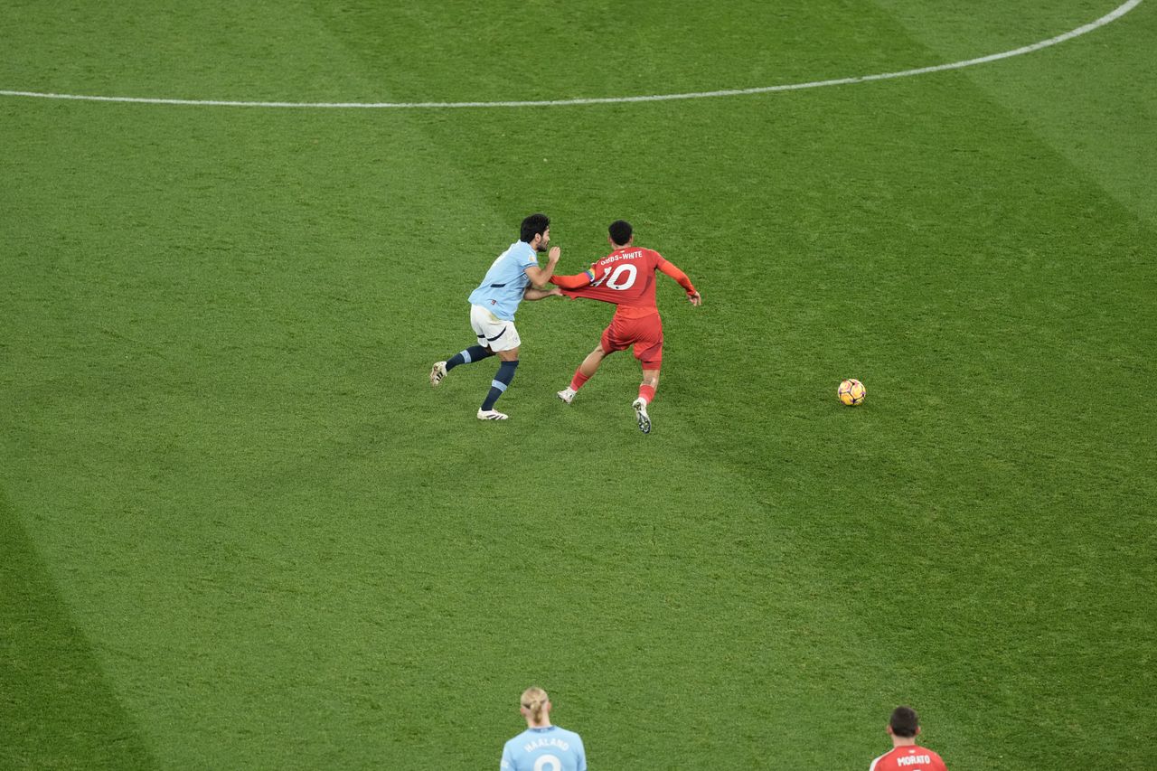 Manchester City vs Nottingham Forest shot on the Sony A1 II