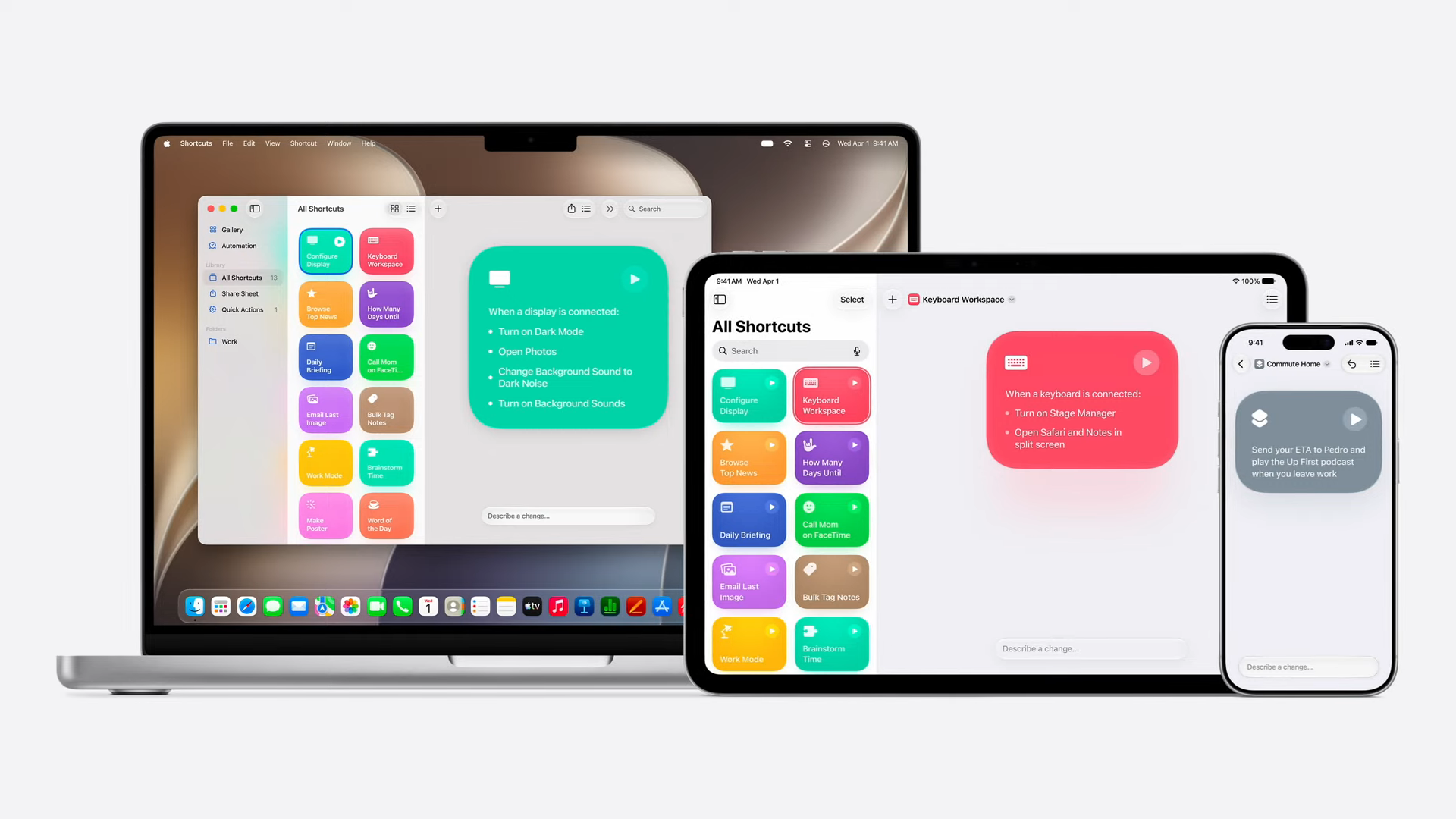 Shortcuts with Apple Intelligence across devices at WWDC 2026