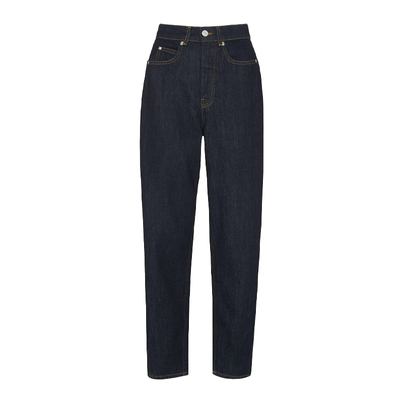 dark denim barrel leg jeans, whistles