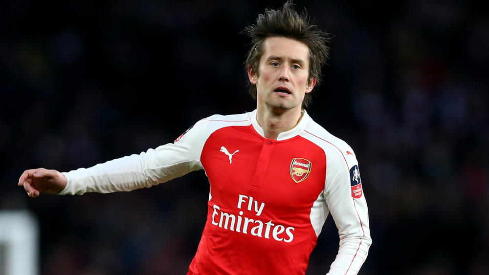 Tomas Rosicky in action for Arsenal