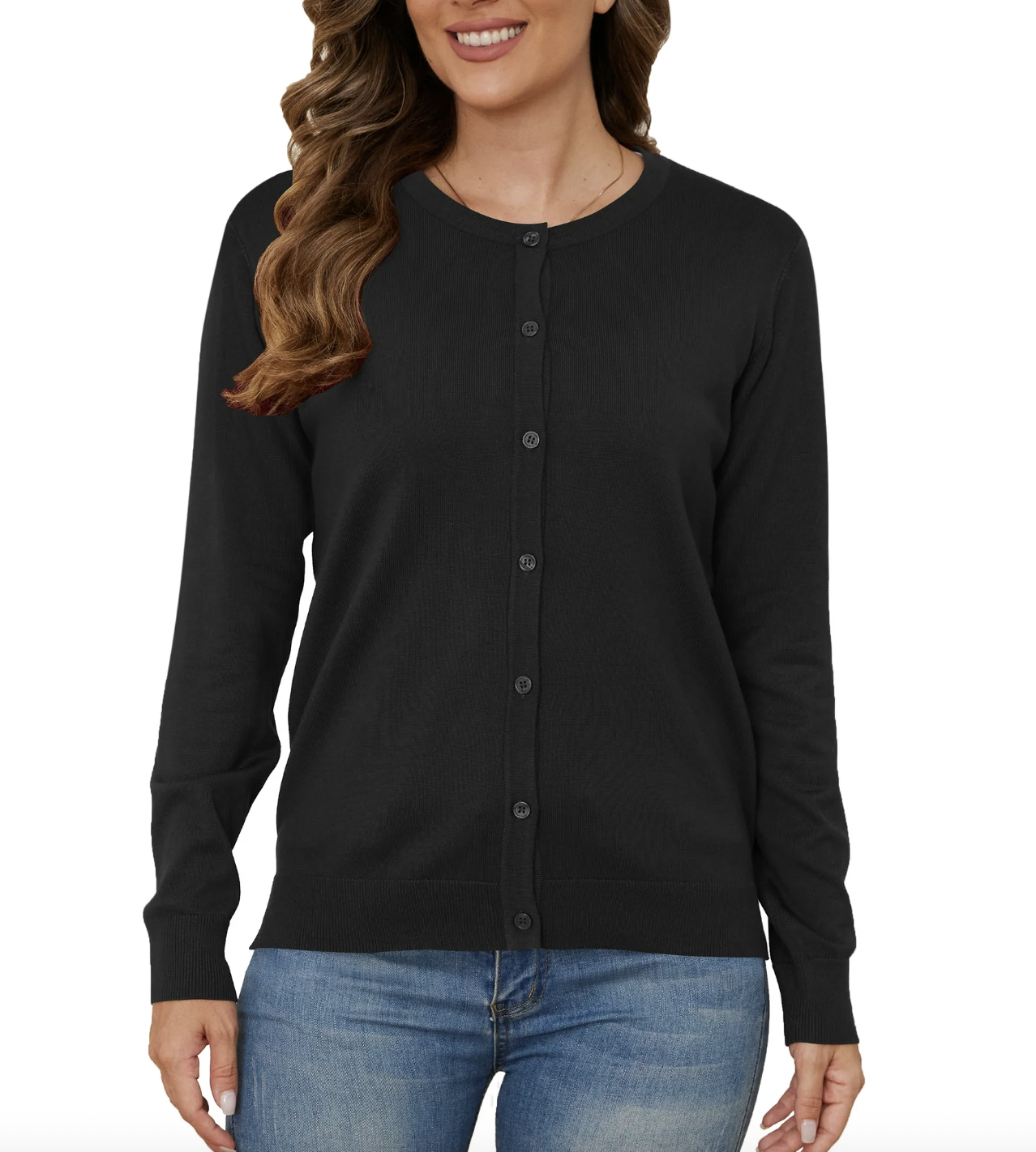 UVPLove, Uvplove Women's Lightweight Button-Down Cardigan Sweater,black,xl,s-3xl(oversized Fit - Runs Large, Choose One Size Smaller)