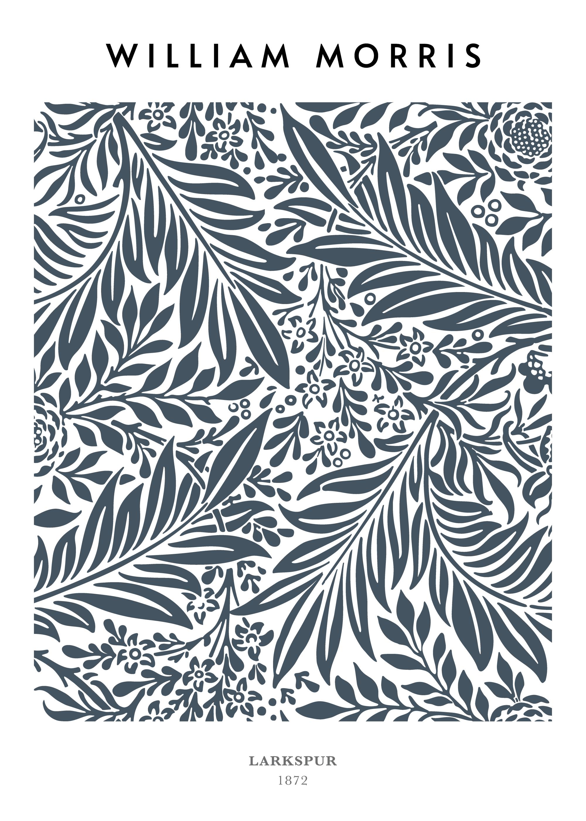 William Morris - Larkspur Print